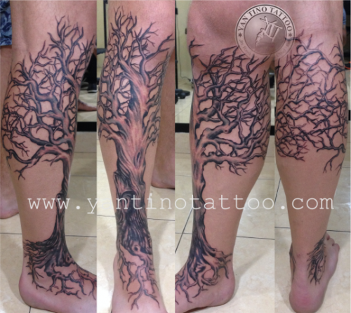 tree-tattoo-bali-pohon-ubud-studio-bali-kuta-leg-blackgrey